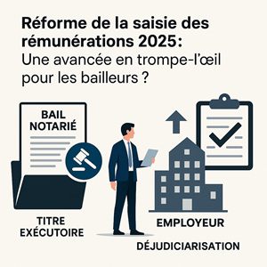 Réforme de la saisie des rémunérations 2025 : Une avancée en trompe-l’œil pour les bailleurs ?