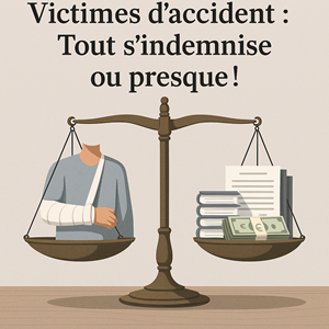 Victimes d’accident : Tout s’indemnise ou presque !
