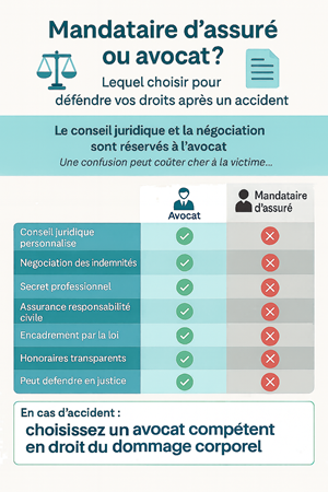 Avocat ou mandataire d’assuré  : attention à l’exercice illégal du droit en dommage corporel (Cour de cassation, 2025)